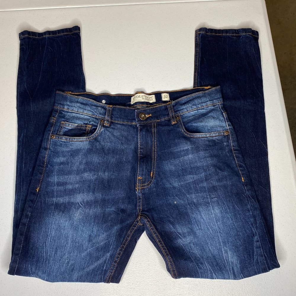 Men's Evolution in Design Jeans Dark Blue Skinny